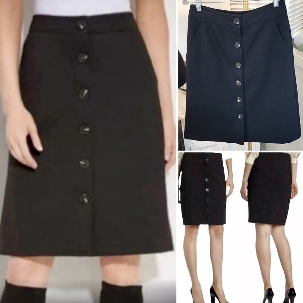 Trina Turk Black Ponte Skirt